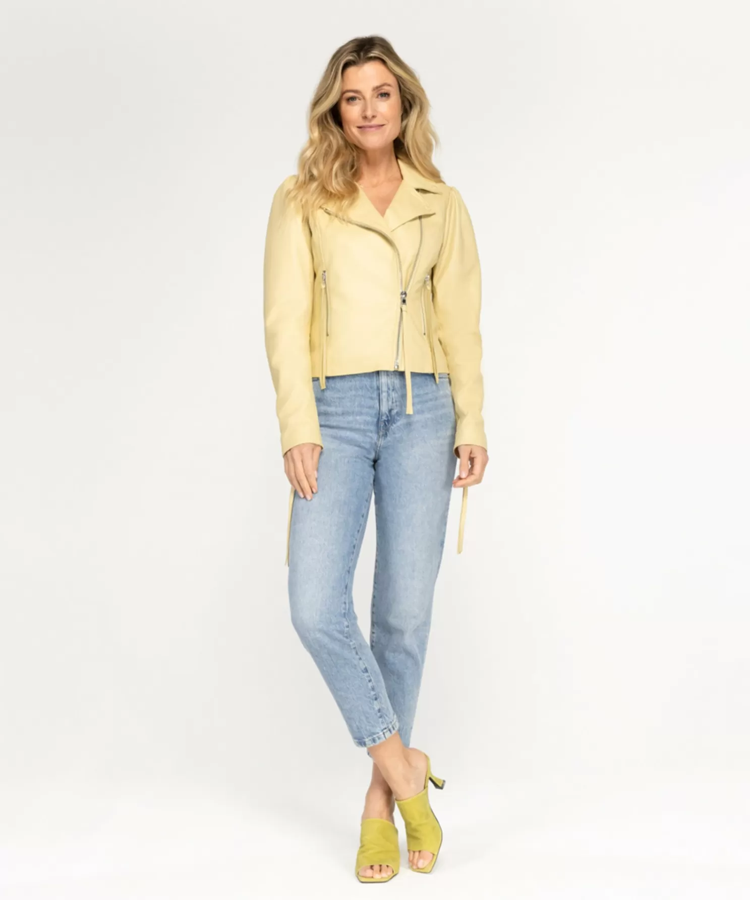 IBANA Leren Jassen-Brenna Buttery Yellow