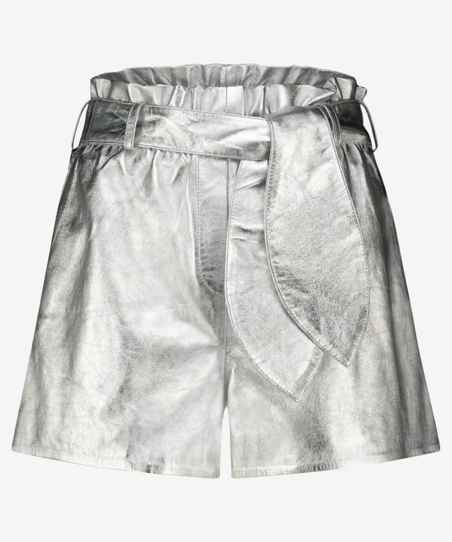 IBANA Mini Shorts & Rokken-Sasha Metallic Silver