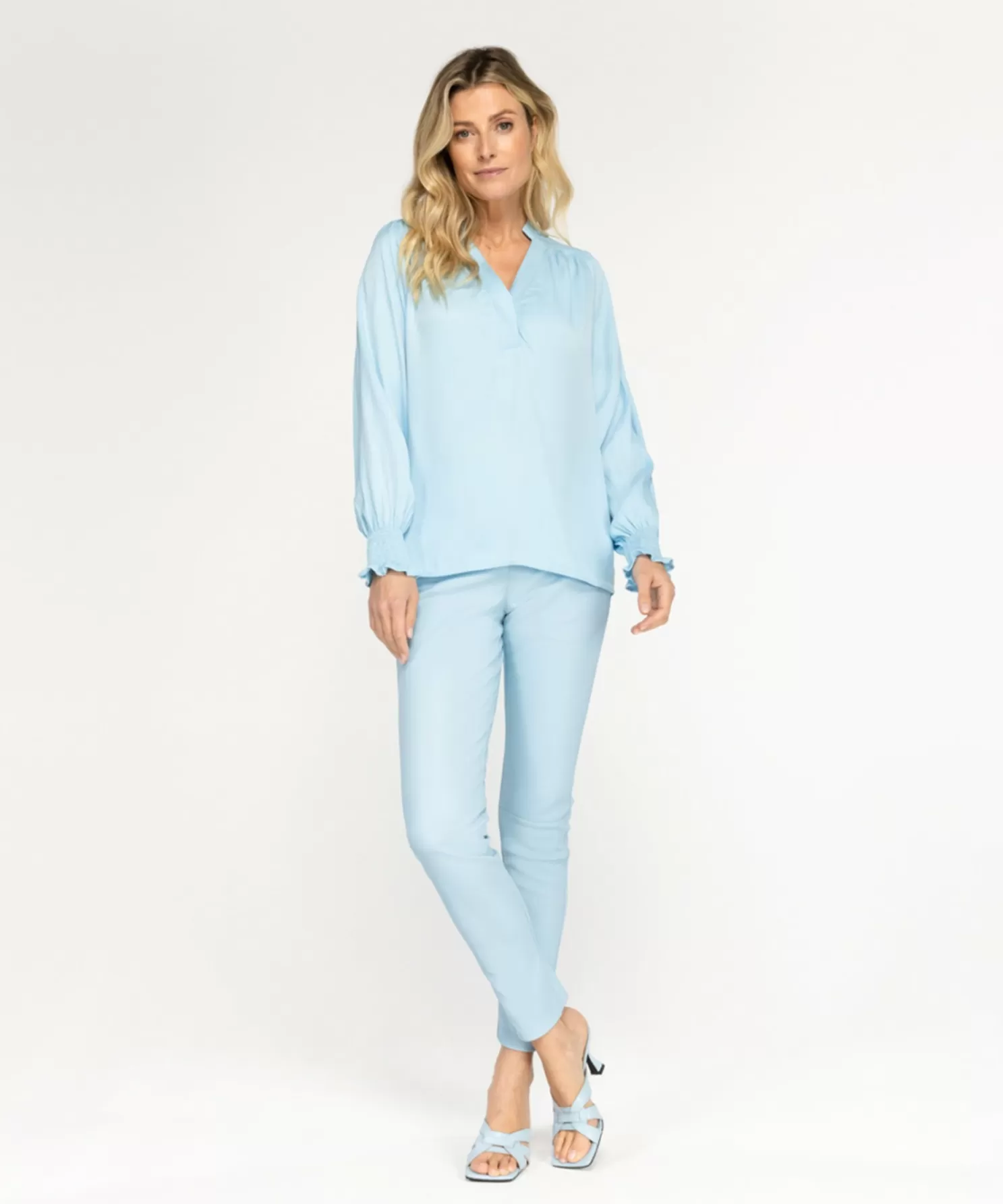 IBANA Blouses-Talan Crystal Blue