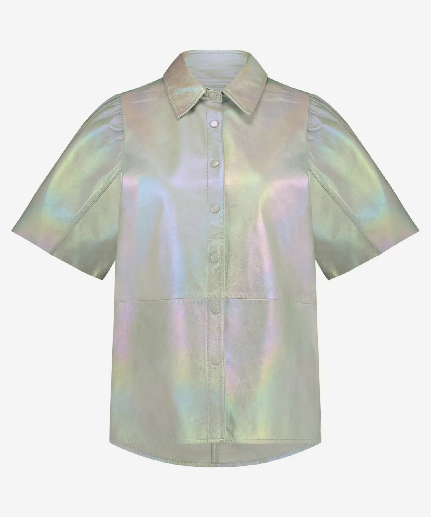 IBANA Blouses-Tasha Metallic Jade Green